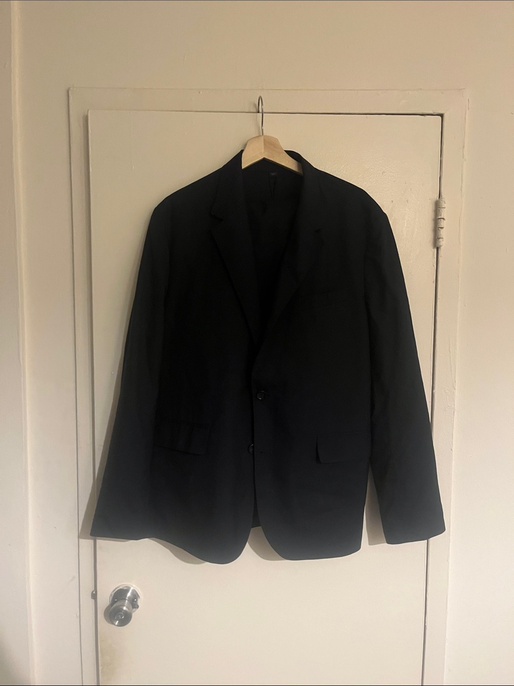J. Crew Men's Black Two-Button Blazer
